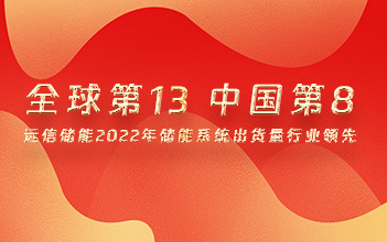 全球第13，中国第8！尊龙凯时人生就是搏储能2022年储能系统出货量行业领先！